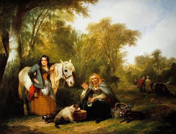 Zigeunerlager von William Snr. Shayer