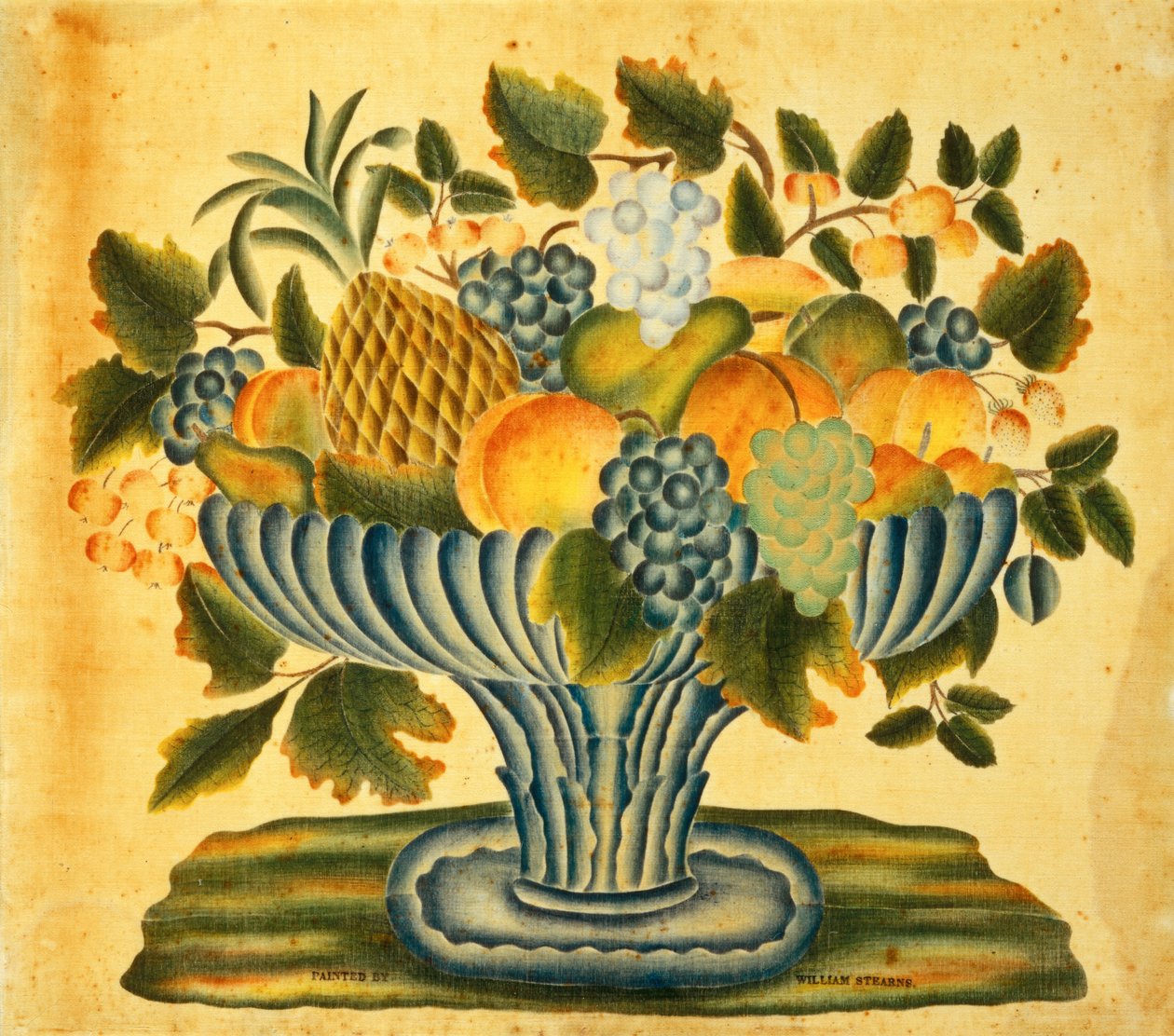 Schale mit Obst, ca. 1830-1840 von William Stearns