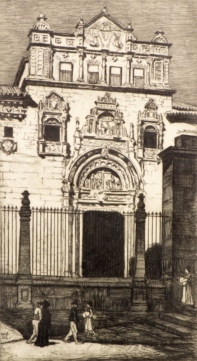 Türöffnung, Santa Cruz, Toledo von William Strang