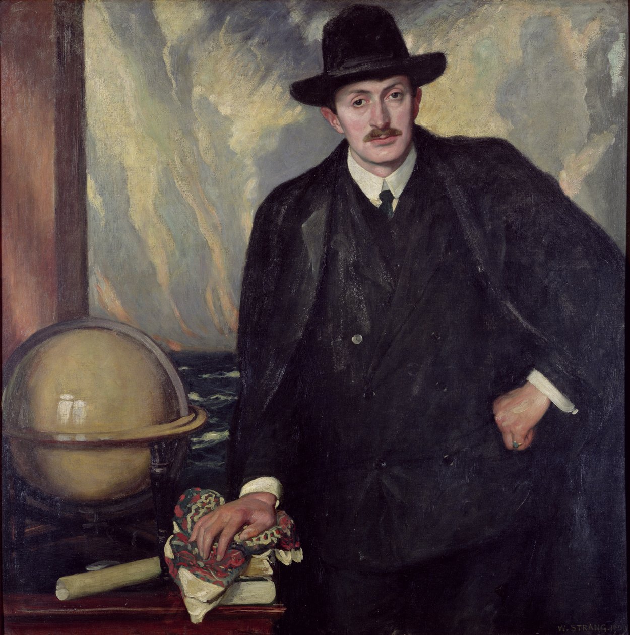 John Masefield (1878-1967), 1909 von William Strang