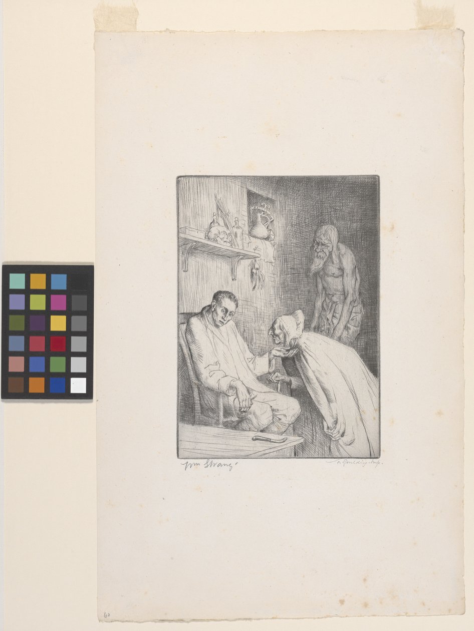 Mann und Hexe von William Strang