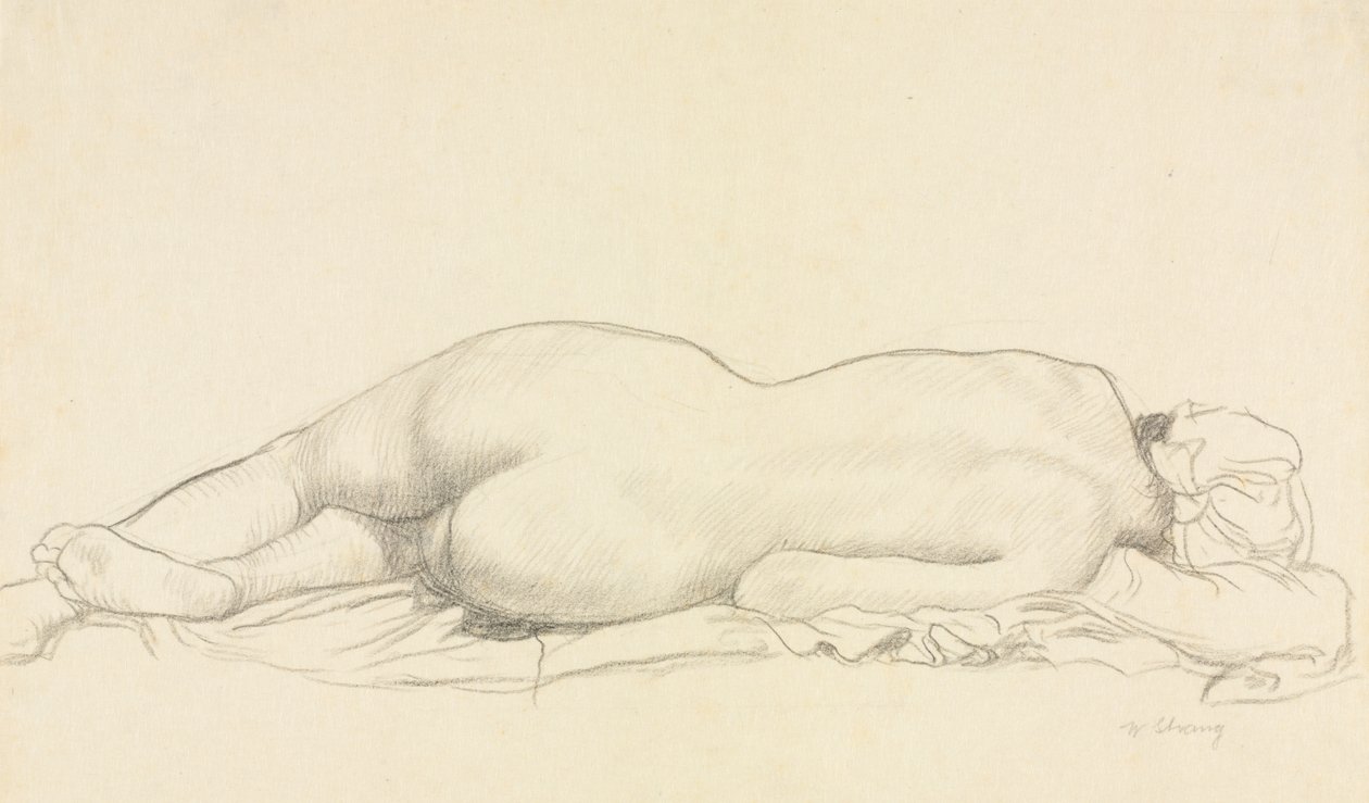 Liegender Akt von William Strang