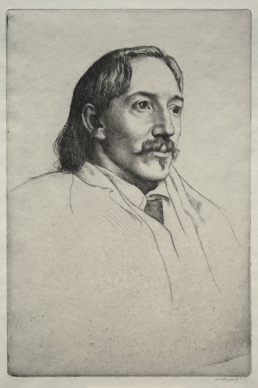 Robert Louis Balfour Stevenson von William Strang