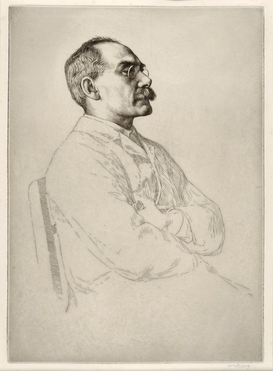 Rudyard Kipling (1865 - 1936), veröffentlicht 1898 von William Strang