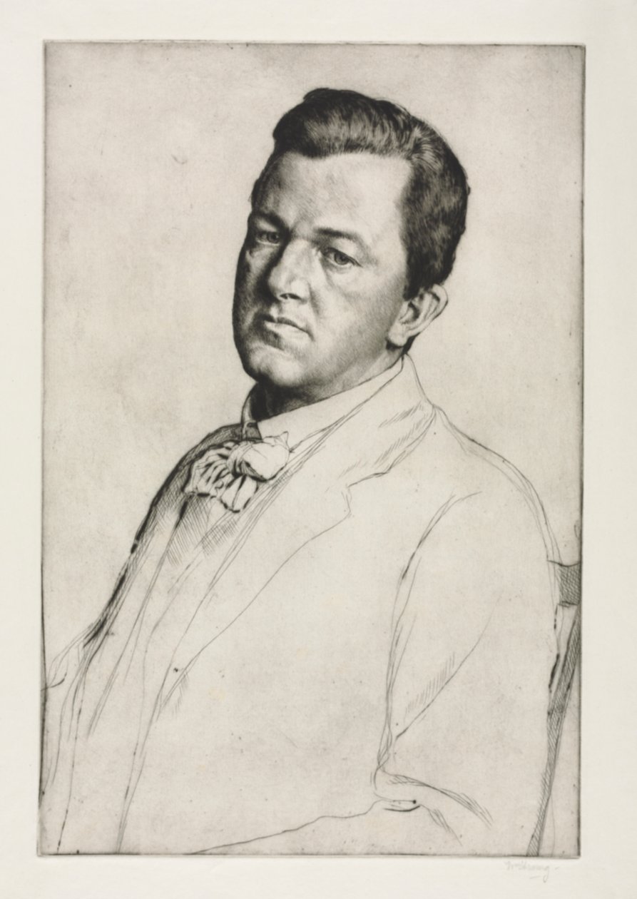 Sir Charles Holroyd, 1909 von William Strang