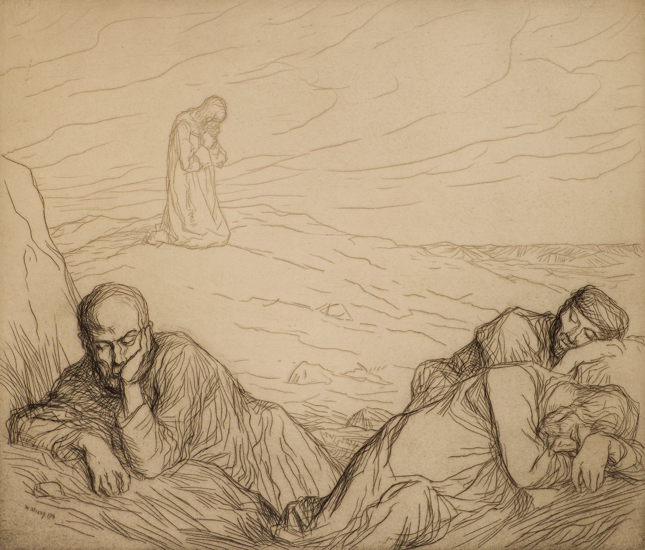 Die Agonie im Garten von William Strang