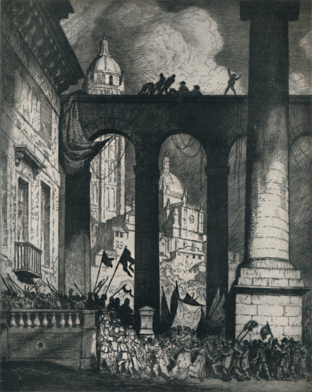 Die Kolonnade, 1914, 1922 von William Strang