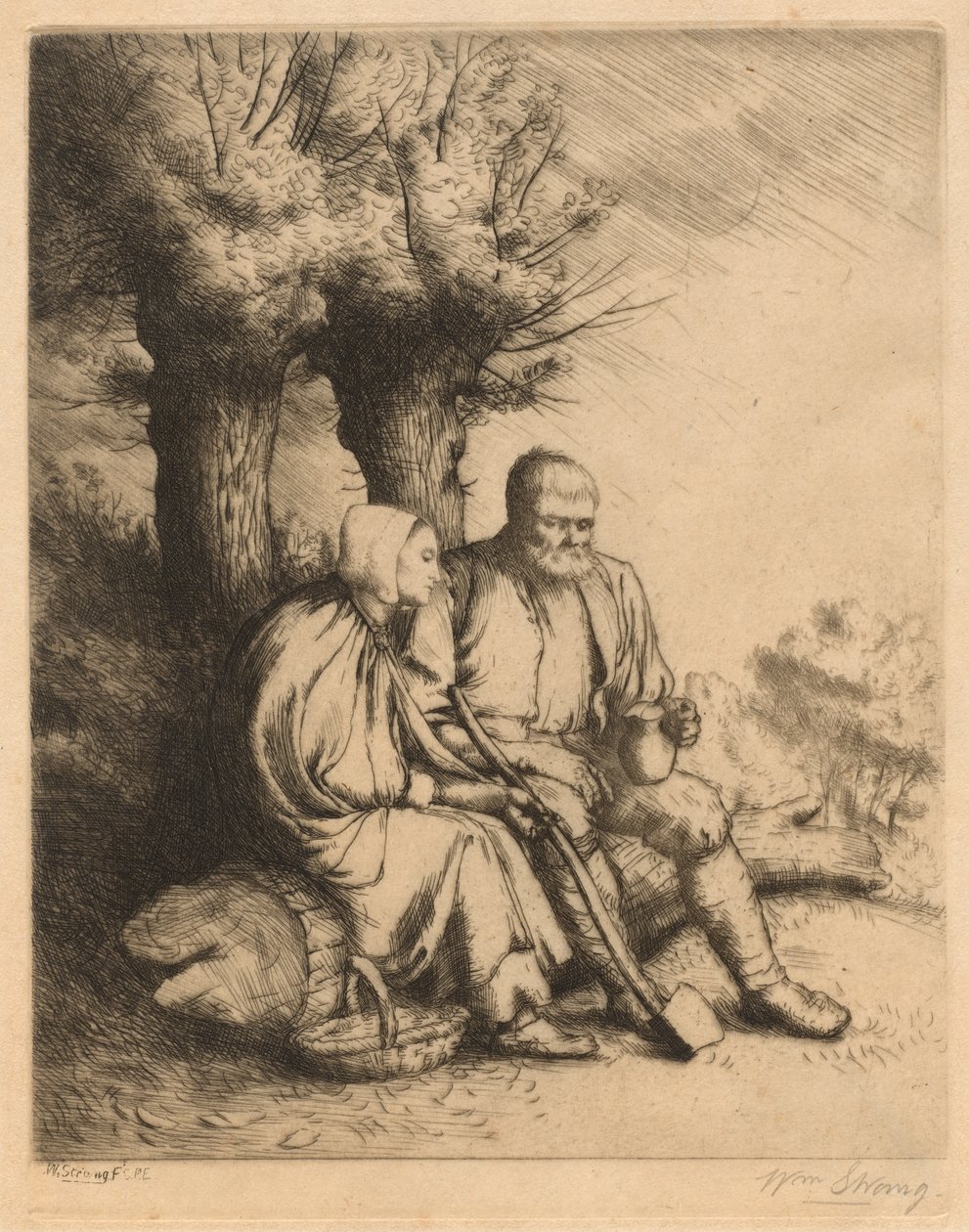 Der Holzfäller von William Strang