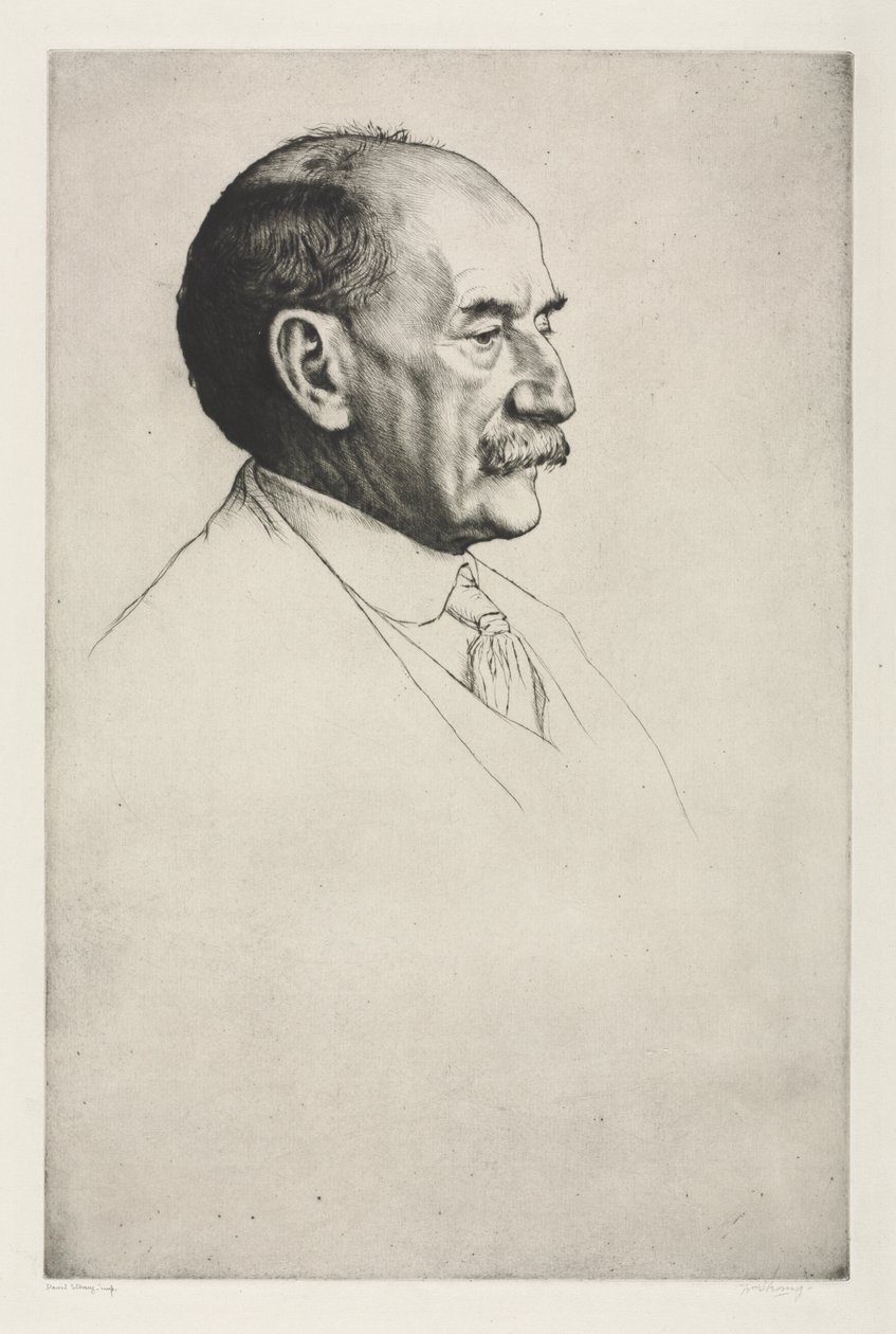 Thomas Hardy, nach rechts blickend von William Strang
