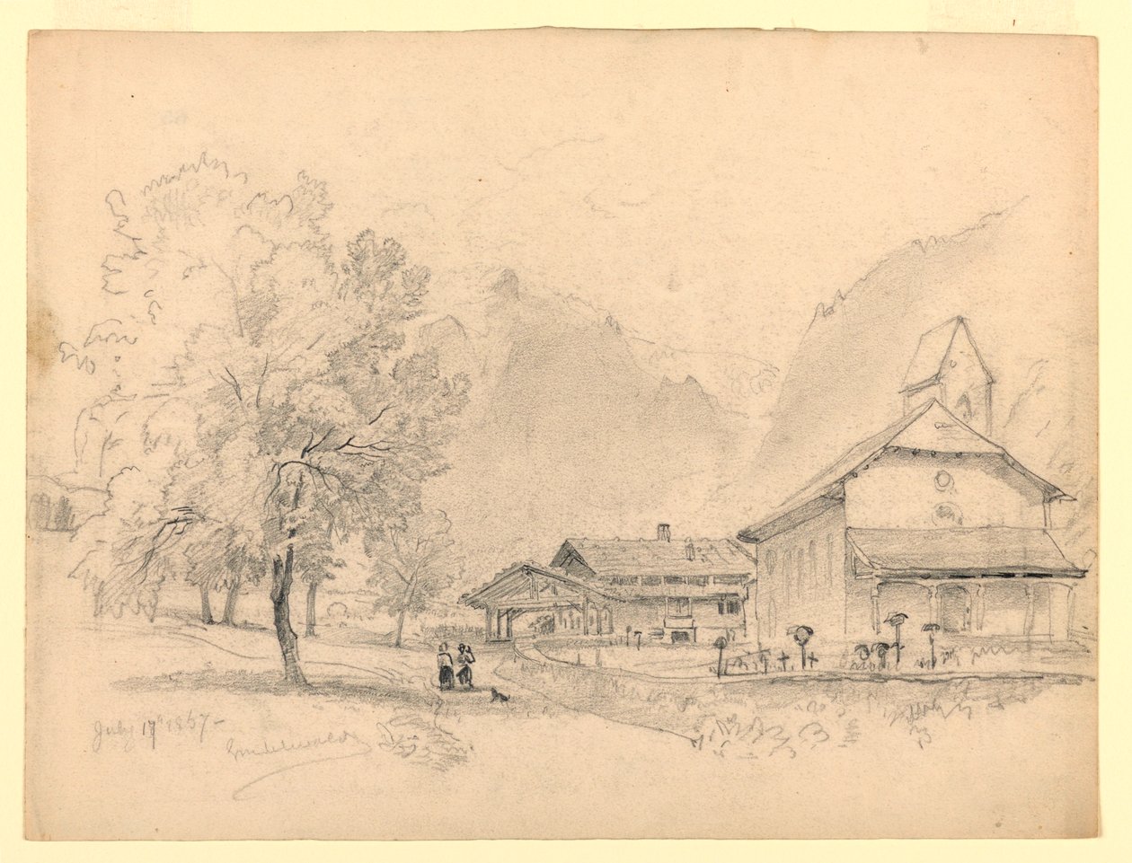 Landschaft, Grindelwald, Schweiz von William Trost Richards