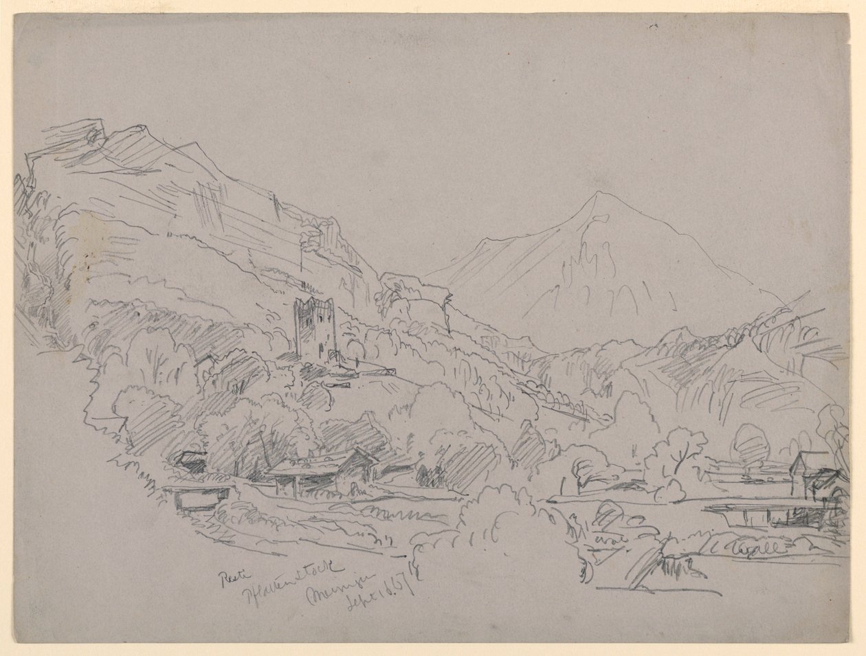 Landschaft, Meiringen, Schweiz von William Trost Richards