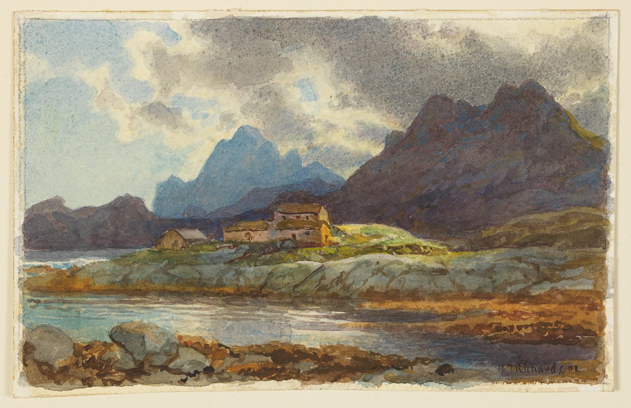 Studie einer Landschaft, Norwegen von William Trost Richards