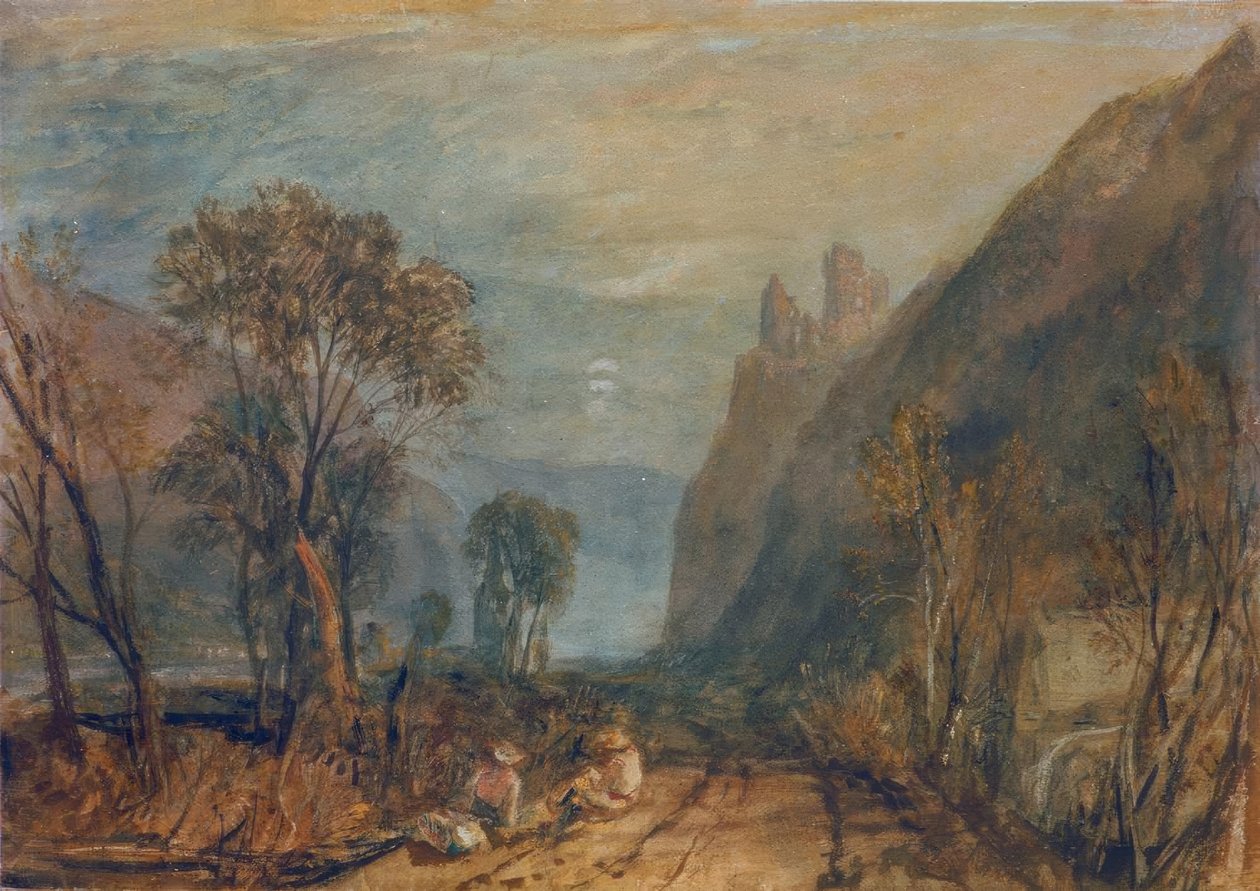 Eine Ansicht am Rhein – Die Bautsburg von Joseph Mallord William Turner