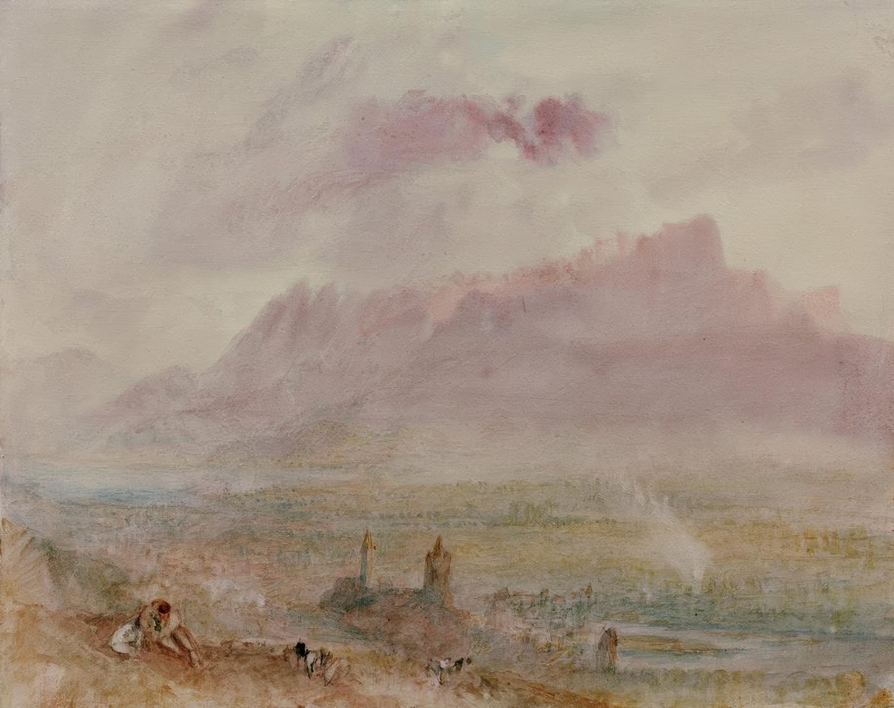 Die Stadt und der See von Thun von Joseph Mallord William Turner