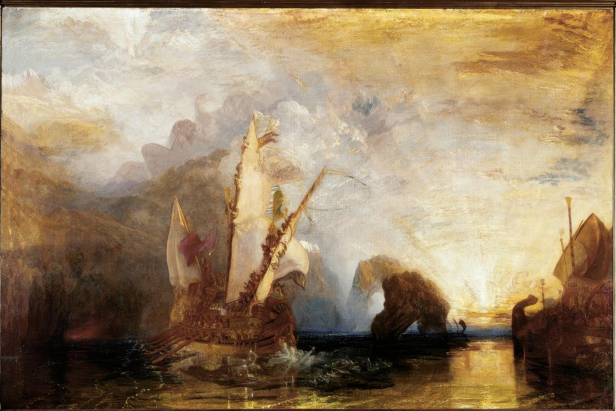 Odysseus verspottet Polyphem – Homers Odyssee von Joseph Mallord William Turner