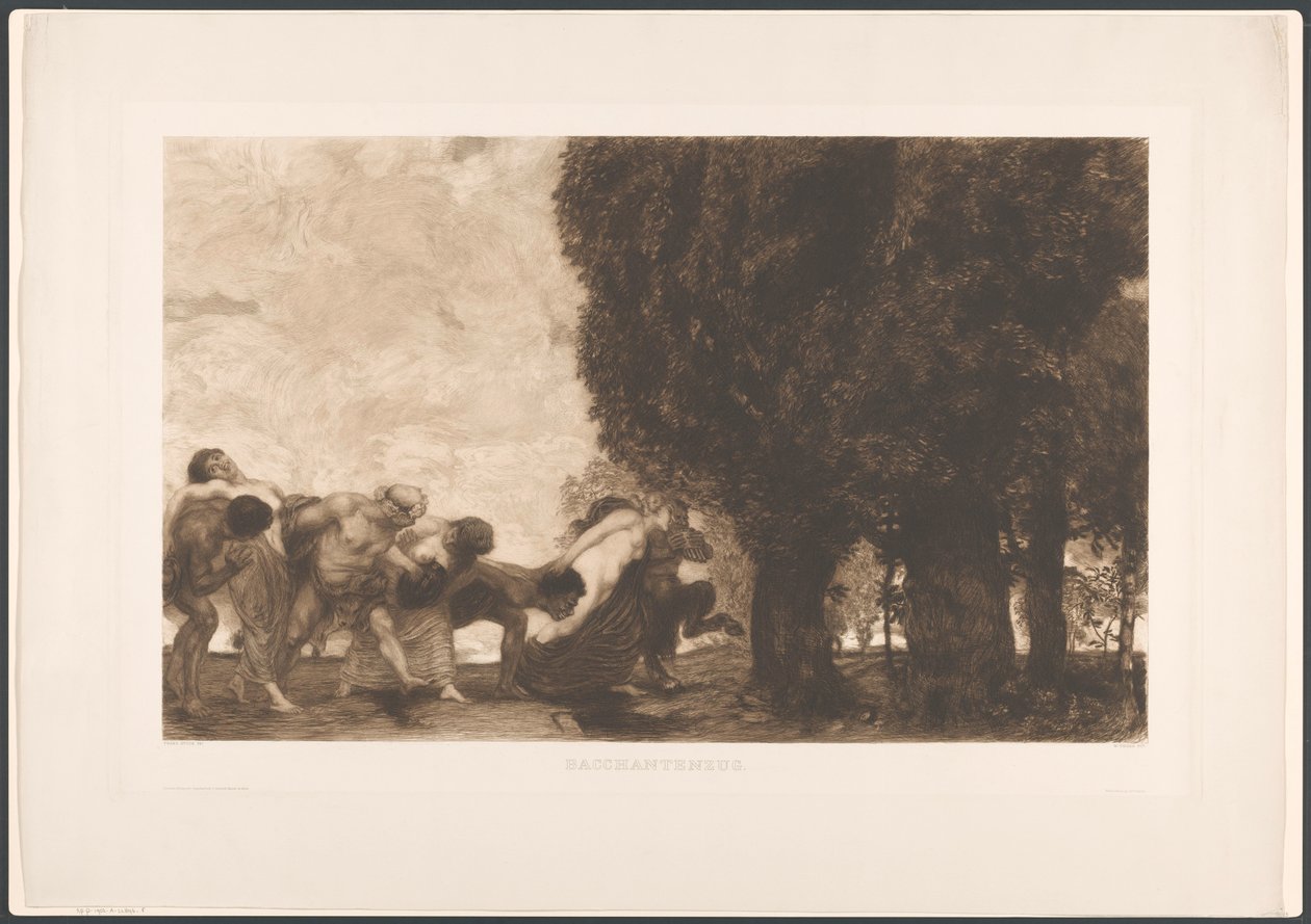 Bacchantenzug, nach Franz Stück von William Unger
