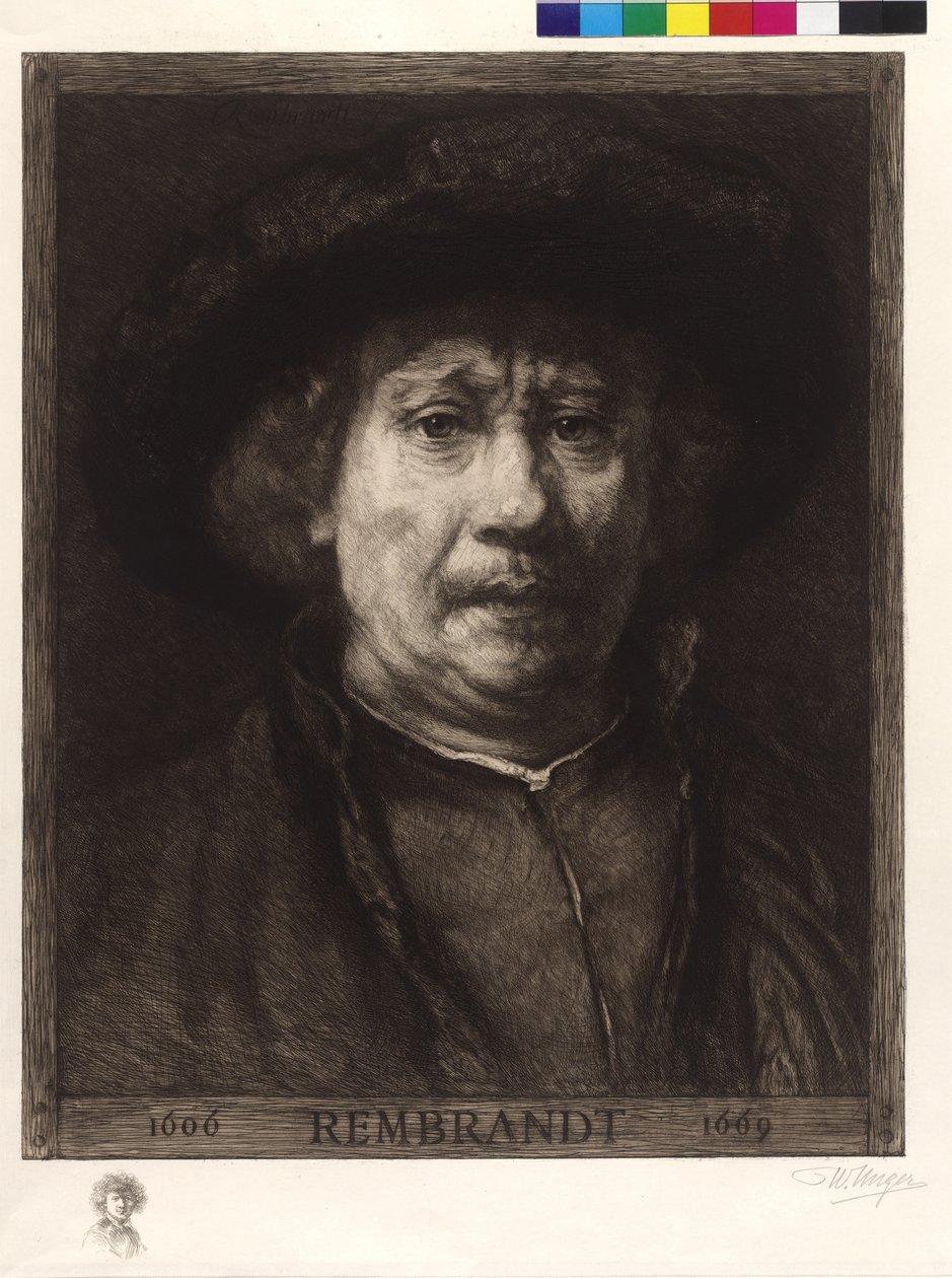 Selbstporträt von Rembrandt von William Unger