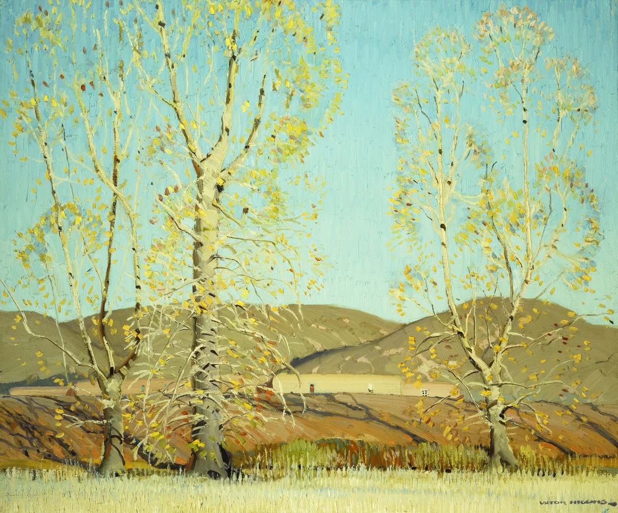 November - Landschaft auf dem Land von William Victor Higgins