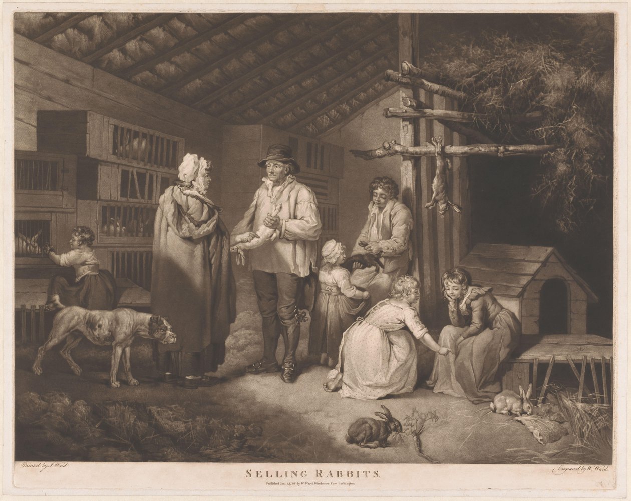 Konijnenverkoper von William Ward