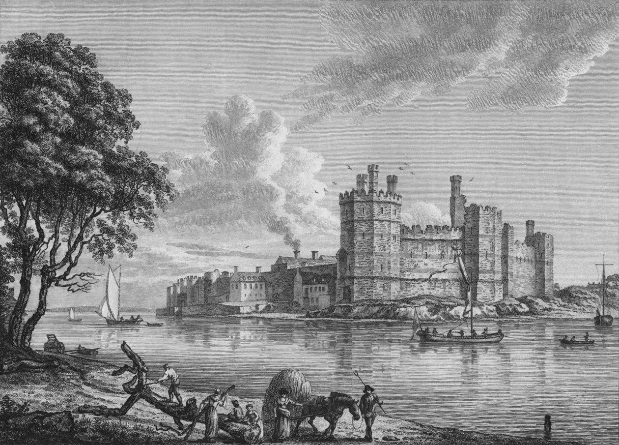 Caernarvon Castle, 1778 von William Watts