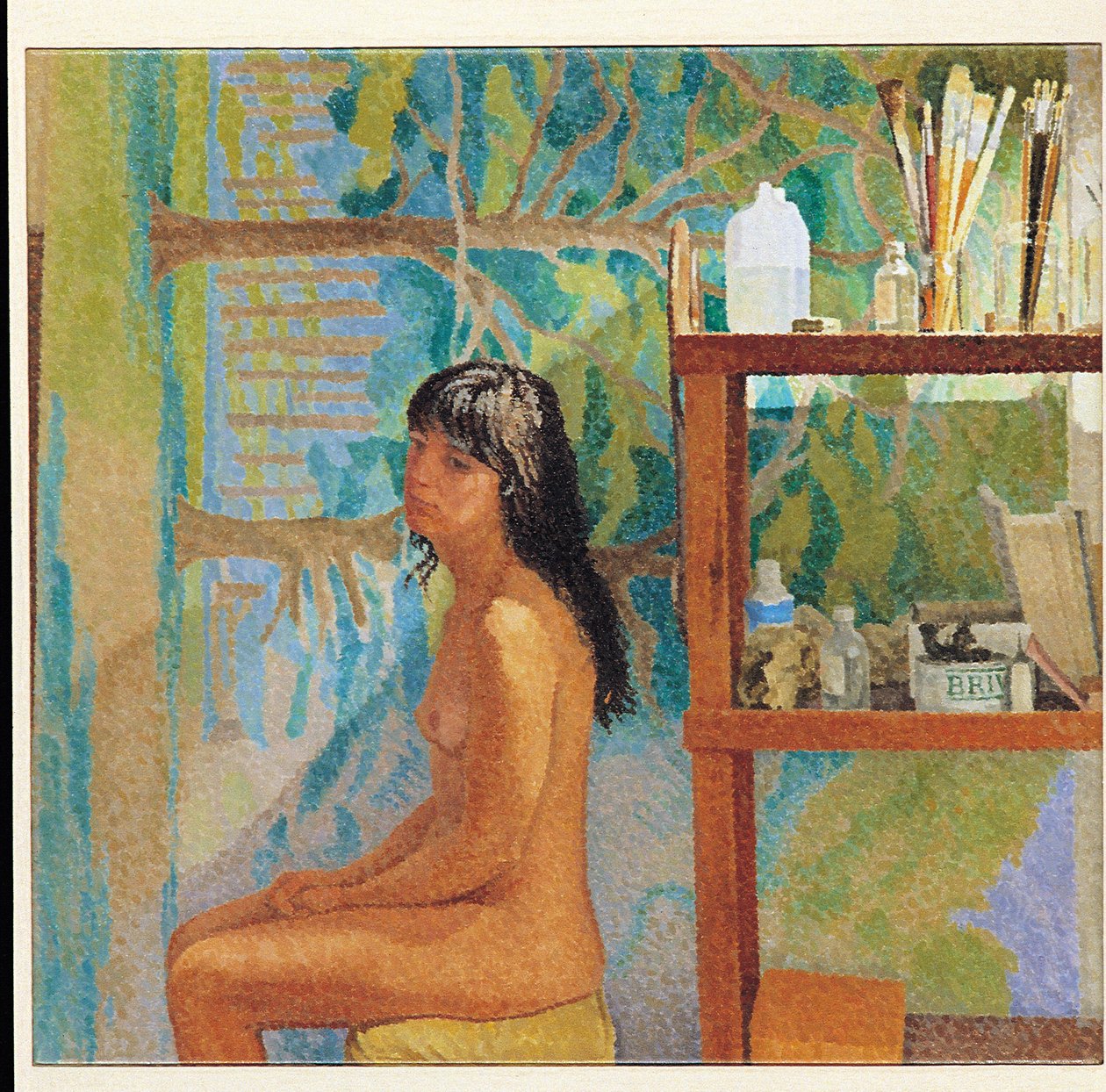 Sitzendes Mädchen von William Wilkins