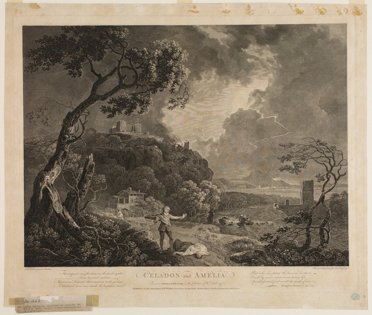 Celadon und Amelia von William Woollett