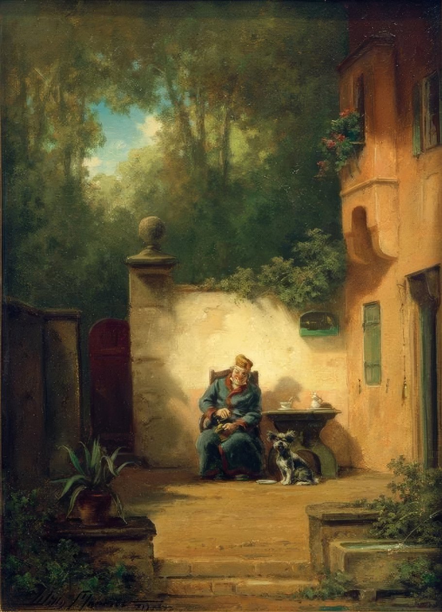 Kaffeetrinker von Willy Moralt