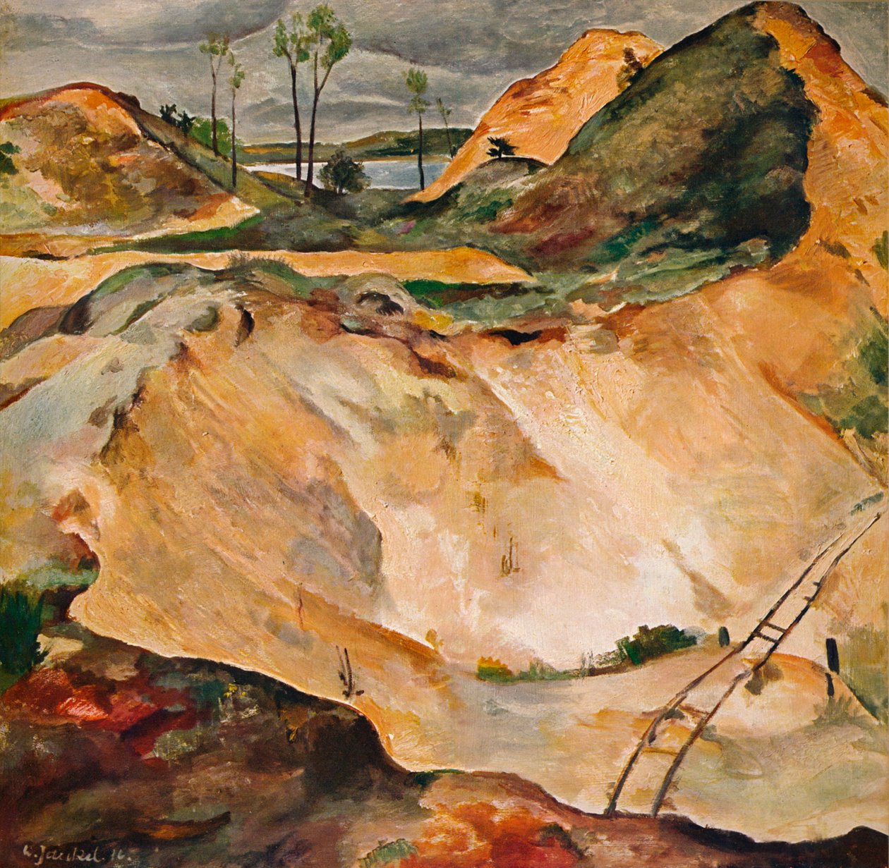 Die Sandgrube, ca. 1921 von Willy Jaeckel