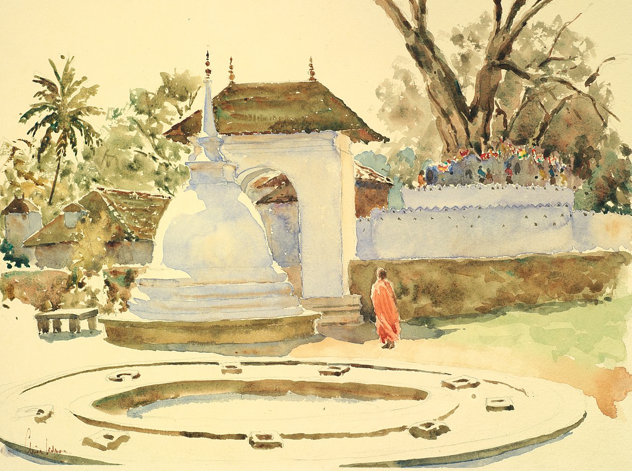 Der Bodhi-Baum, Kandy von Wilson Clive