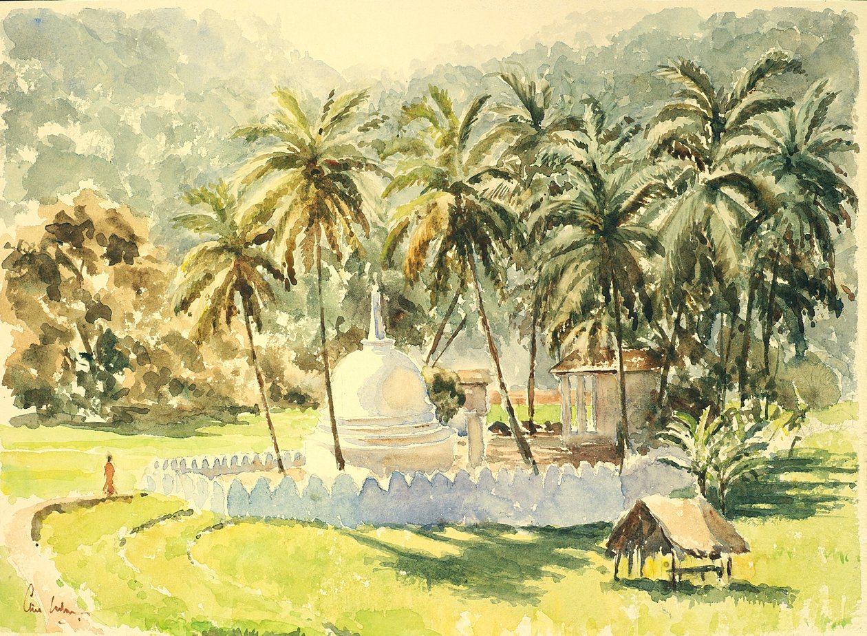Tempel in den Reisfeldern von Wilson Clive