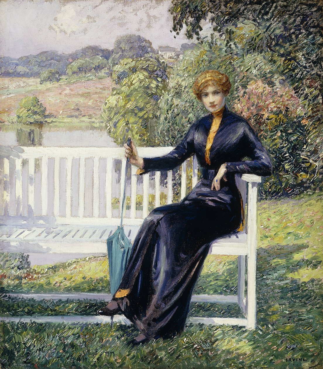 Lois im Garten von Wilson Henry Irvine