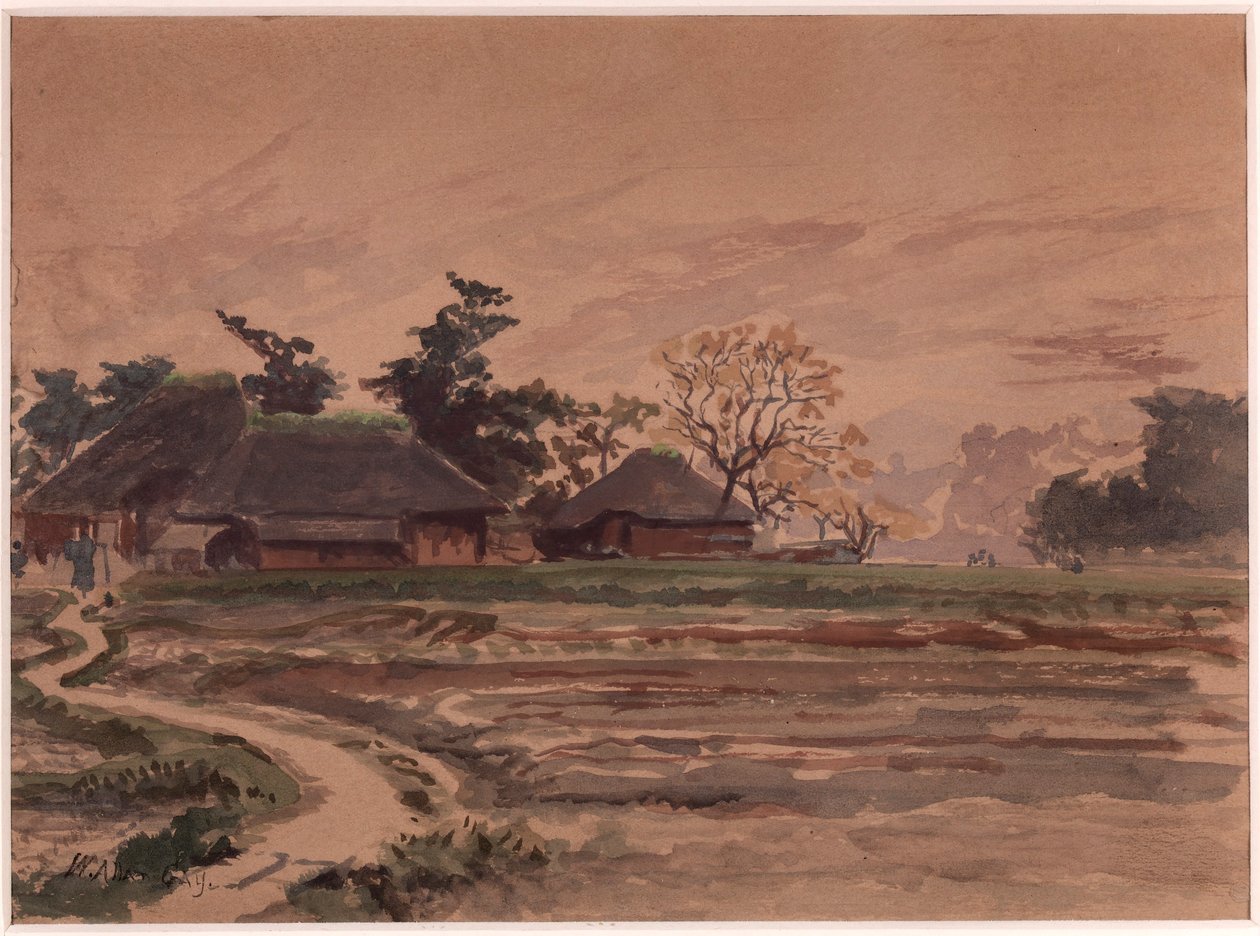 Landschaft mit Häusern von Winckworth Allan Gay