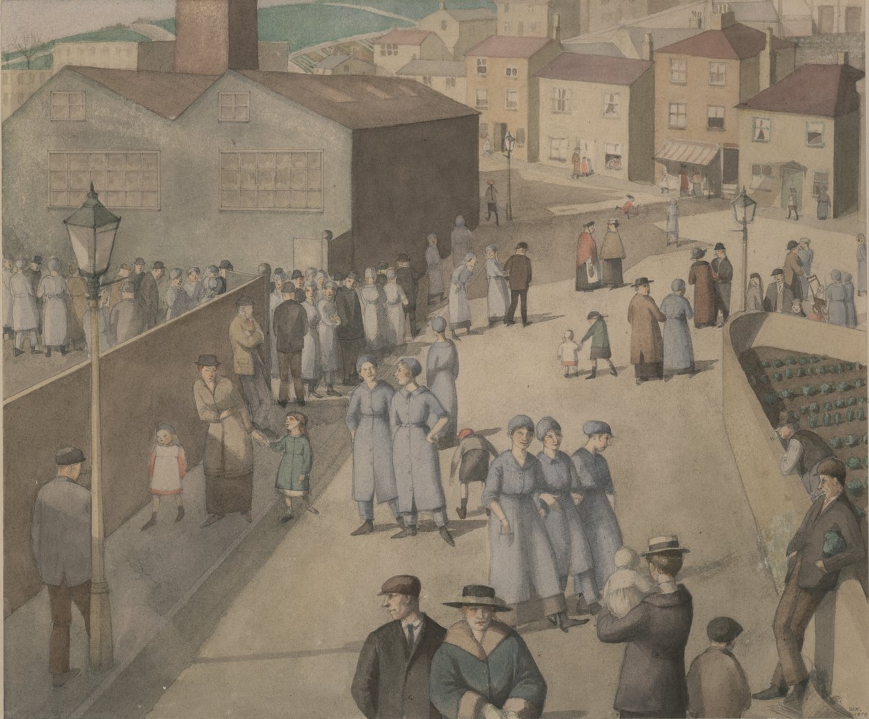 Verlassen der Munitionsfabrik von Winifred Knights