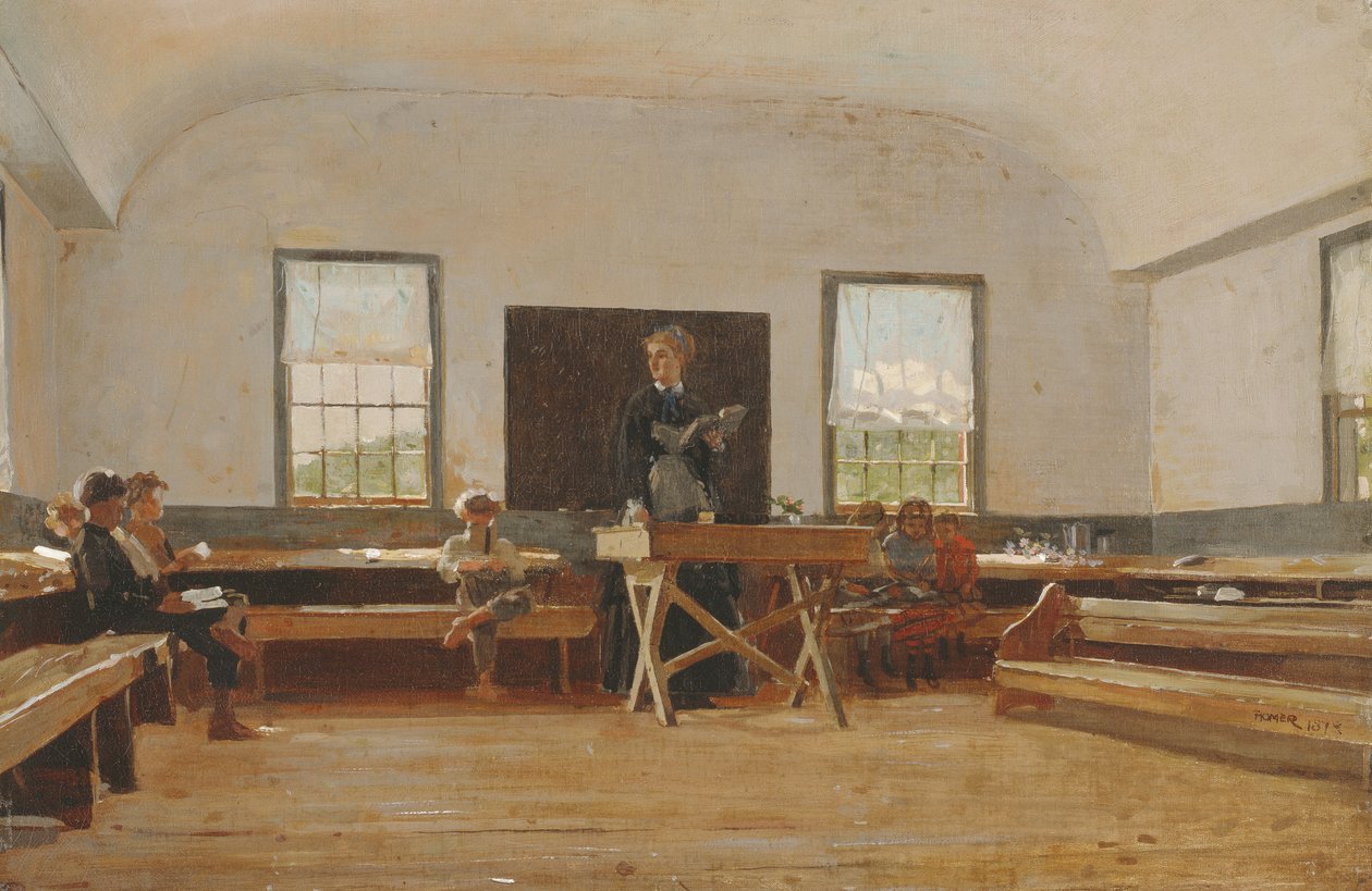 Ländliche Schule, 1873 von Winslow Homer
