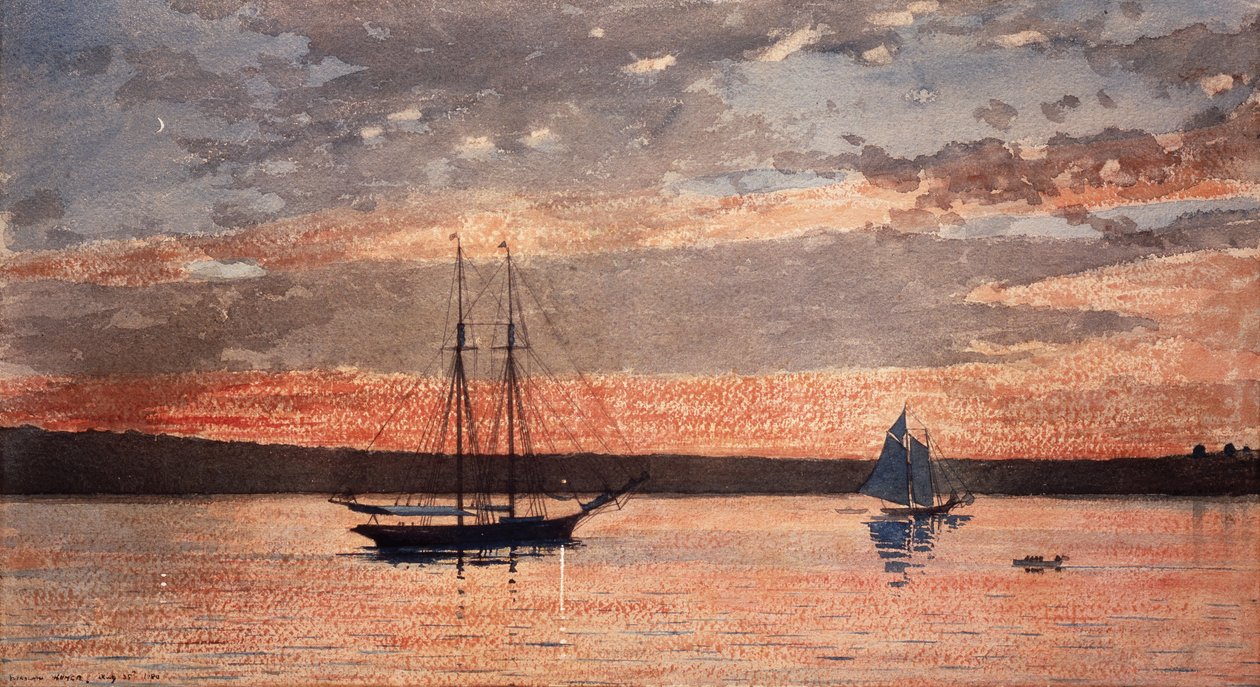 Sonnenuntergang in Gloucester von Winslow Homer