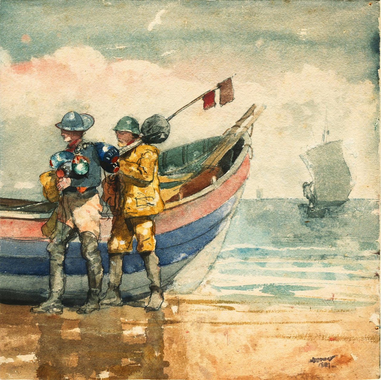 Die Rückkehr, Tynemouth von Winslow Homer