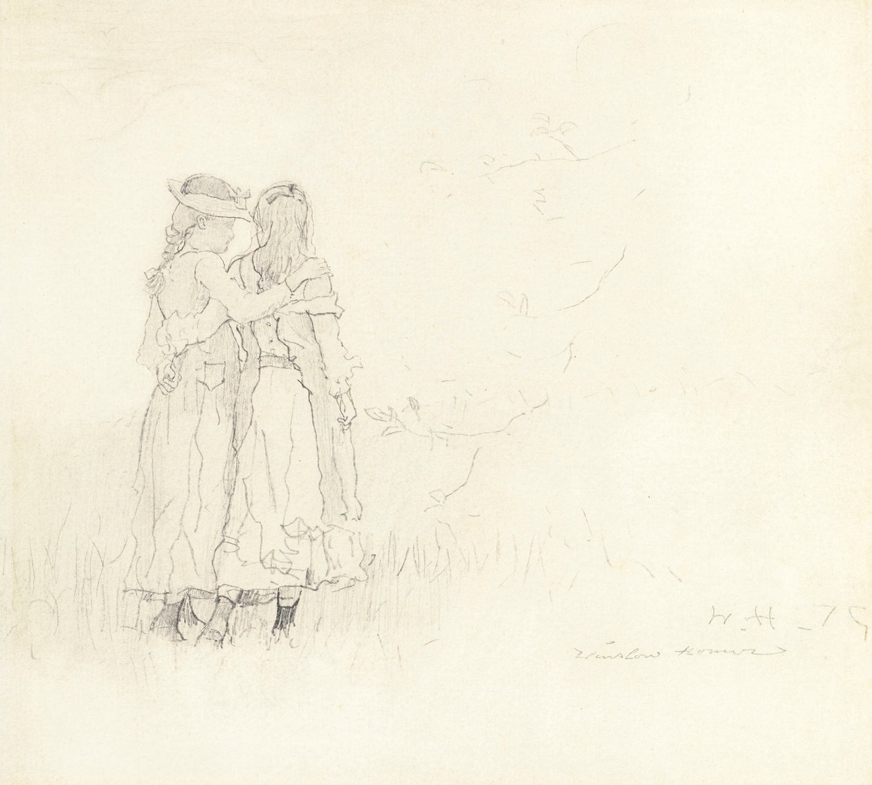 Zwei Mädchen von Winslow Homer