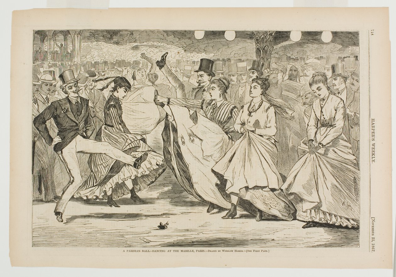 Ein Pariser Ball—Tanzen im Mabille, Paris von Winslow Homer