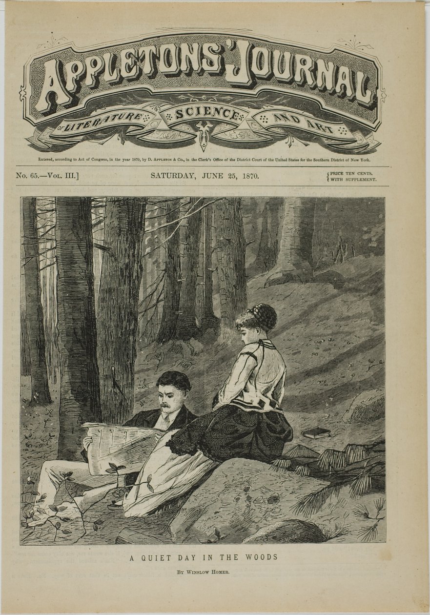 Ein ruhiger Tag im Wald von Winslow Homer