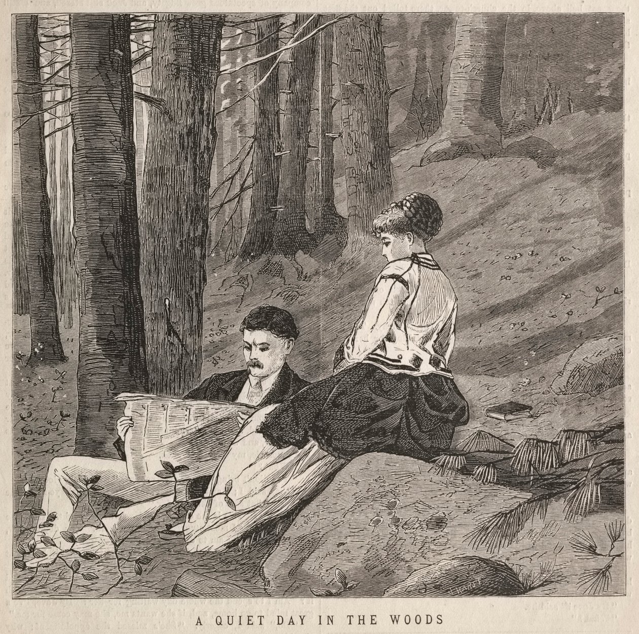 Ein ruhiger Tag im Wald, 1870 von Winslow Homer