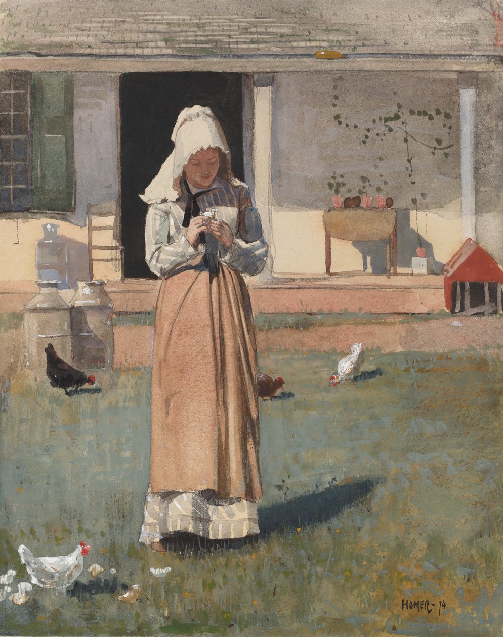 Ein krankes Huhn von Winslow Homer