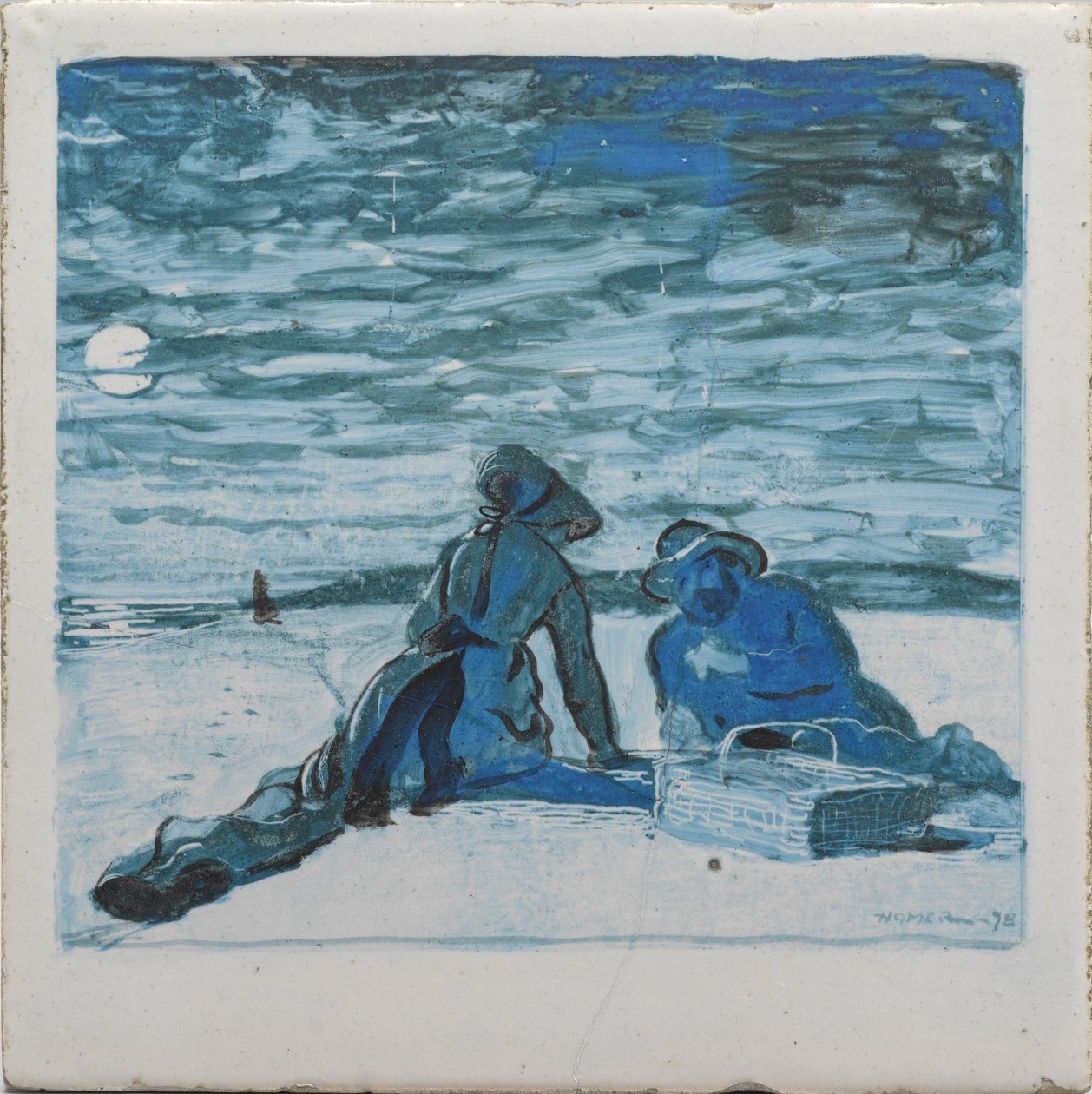 Eine Küstenfliese von Winslow Homer