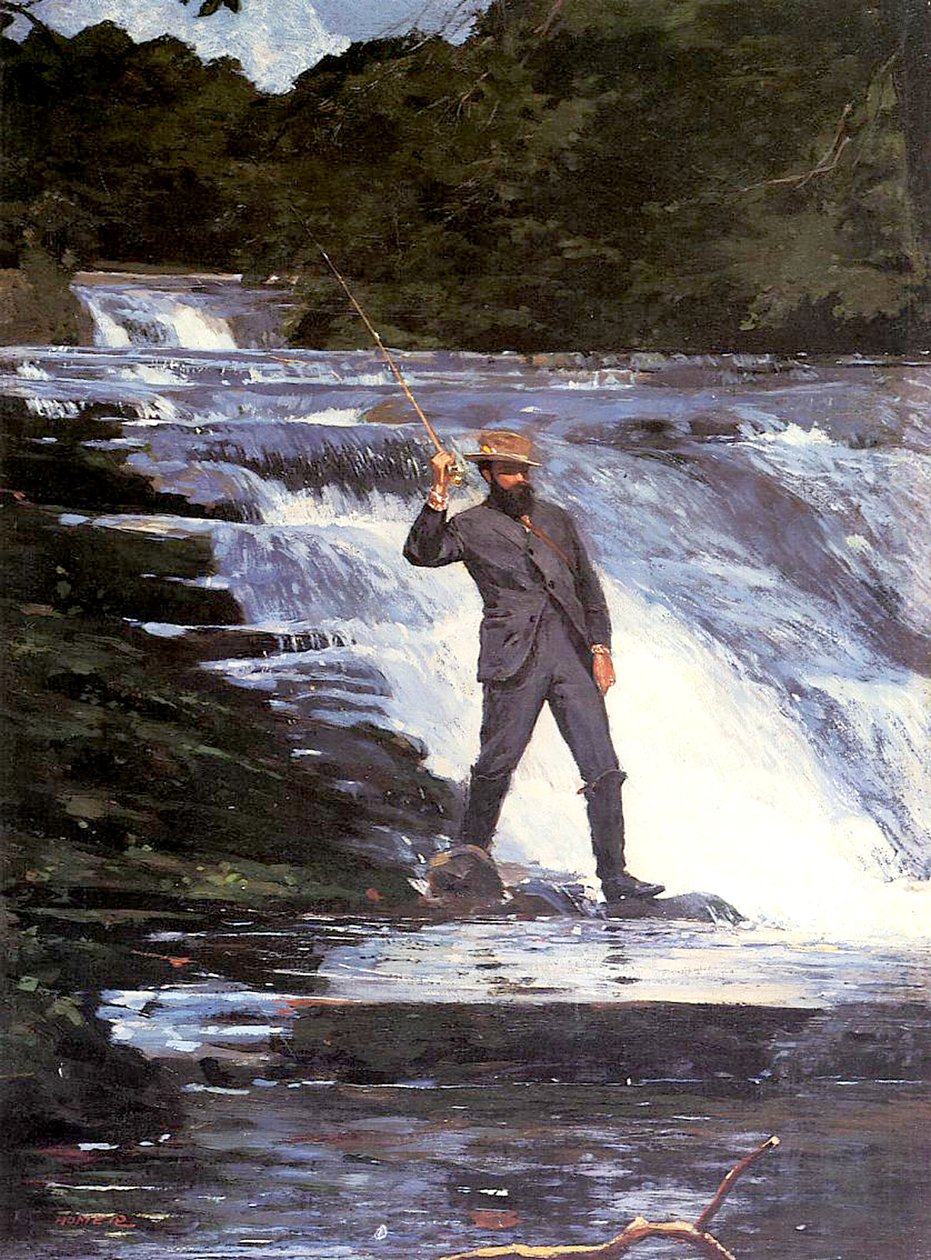 Ein Angler, 1874 von Winslow Homer