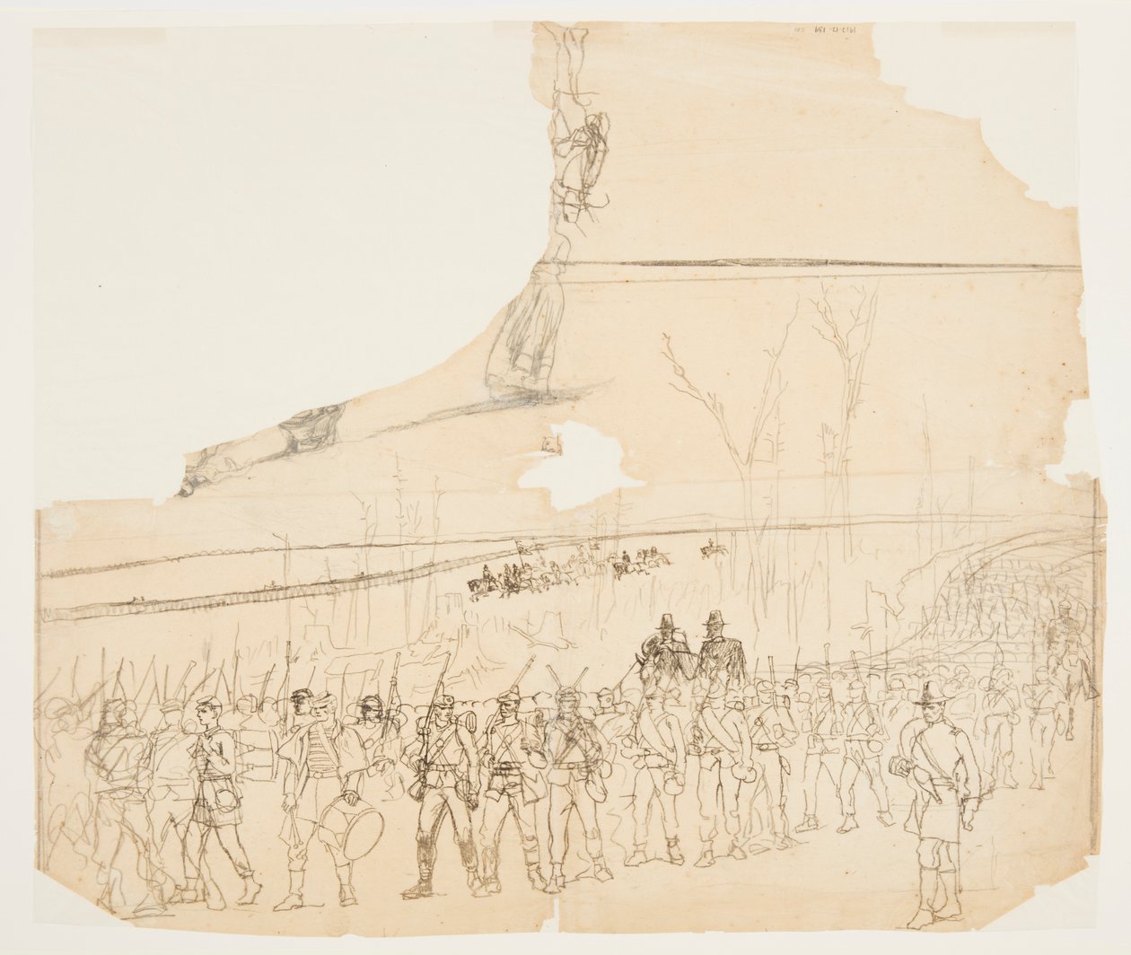Eine Infanteriekolonne auf dem Marsch von Winslow Homer