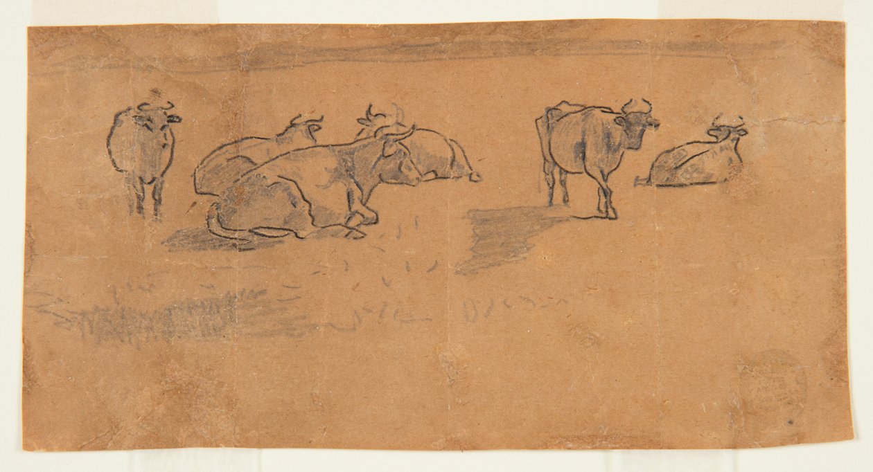 Kühe auf einer Weide von Winslow Homer