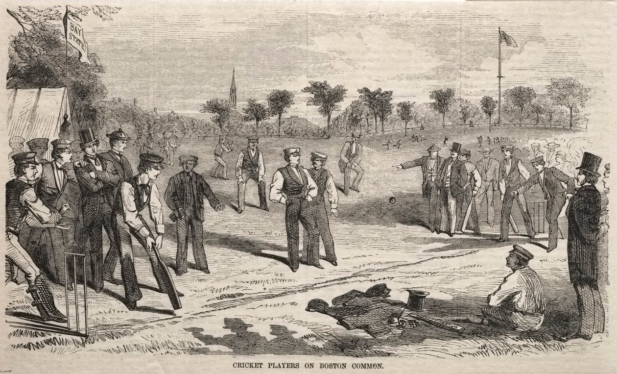 Cricketspieler auf dem Boston Common von Winslow Homer