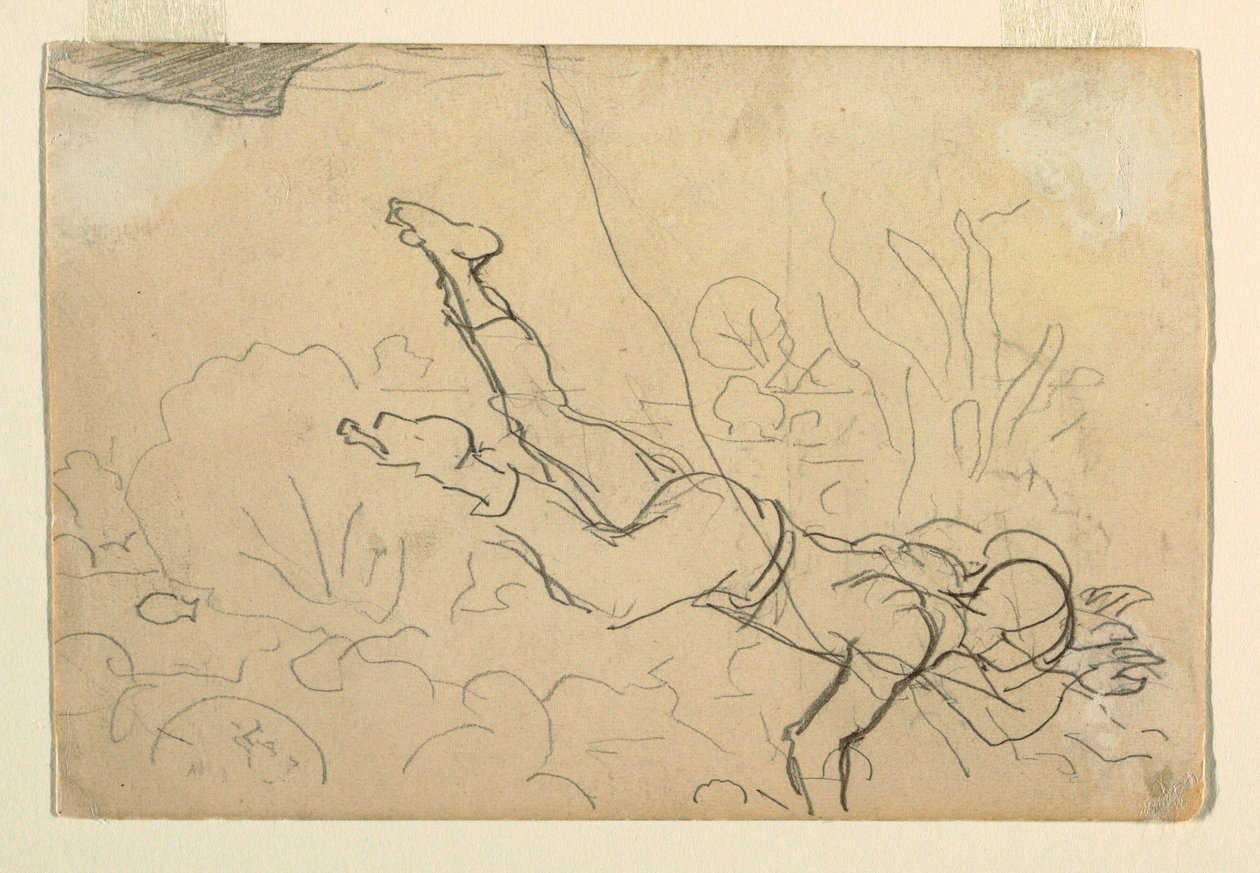 Zeichnung, Muscheltaucher, 1885–86 von Winslow Homer