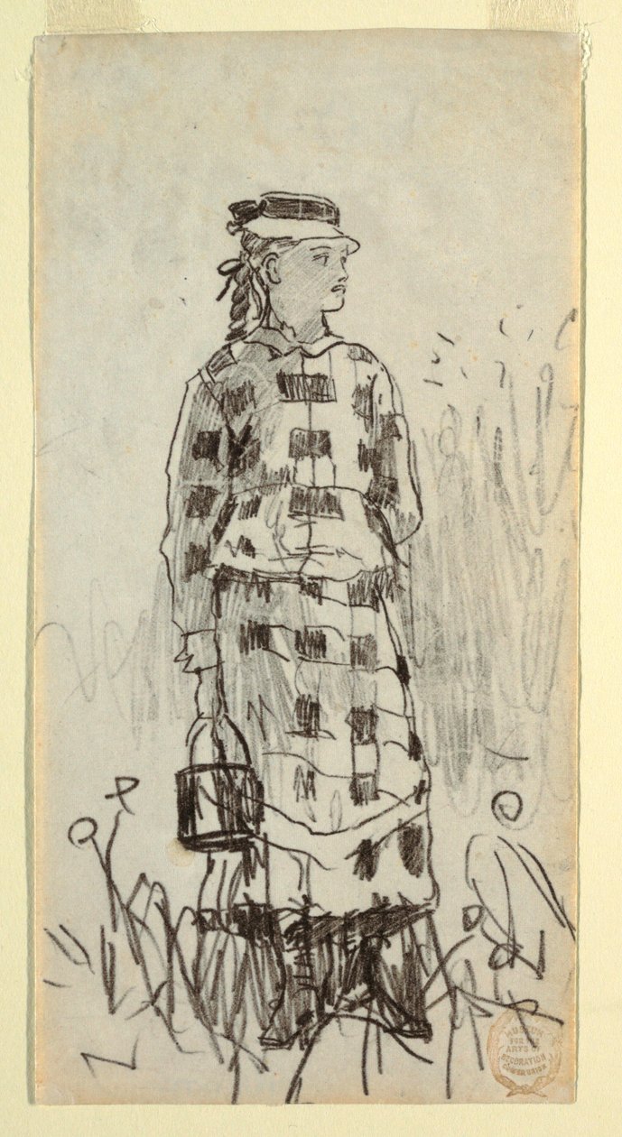Mädchen mit einer Lunchbox von Winslow Homer