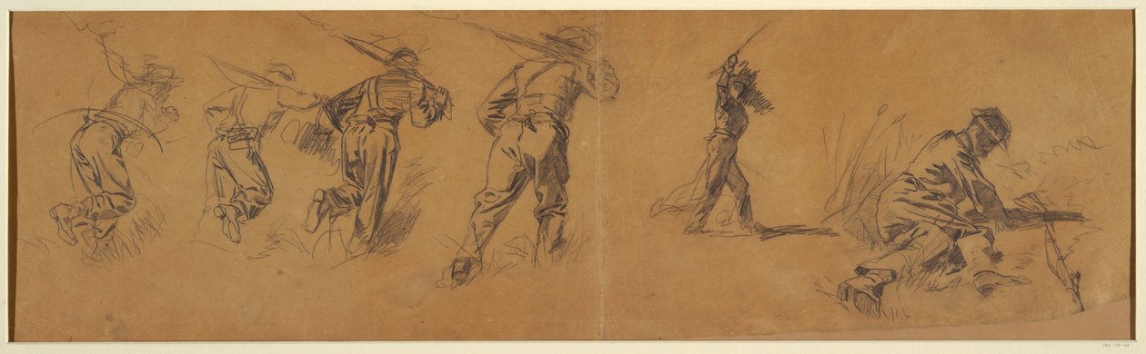 Studien von Soldaten, 1863–65 von Winslow Homer