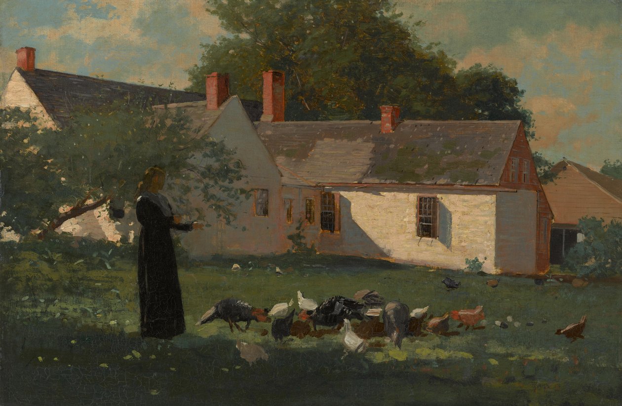 Hofszene, ca. 1872-74 von Winslow Homer